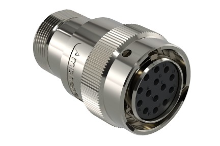 AHDM06-18-14SR-072  14 Position Plug, Shell Size 18, Socket, Reduced Seal, Wide Thread Adapter, Backshell with Weep Holes.  Comparable to PN#  HD36-18-14SE-072