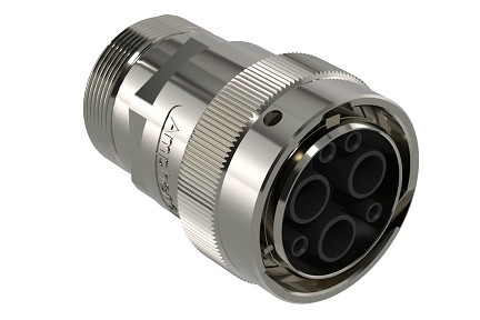 AHDM06-24-07SN-CL22-L005  7 Position Plug, Shell Size 24, Socket, Normal Seal, Wide Thread Adapter, Backshell without Weep Holes