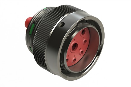 AHDM06-24-09PN  9 Position Plug, Pin, Shell Size 24, Normal Diameter Seal (Green Adapter), Wide Thread.  Comparable to PN#HD36-24-9PN