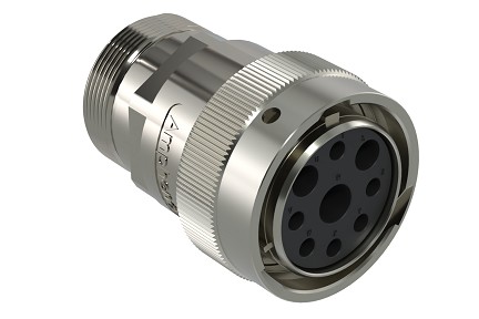 AHDM06-24-09SN-L005  9 Position Plug, Shell Size 24, Socket, Normal Seal, Wide Thread Adapter, Backshell without Weep Holes.  Comparable to PN#  HD36-24-9SN-L005