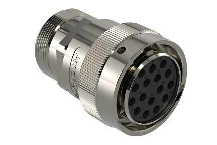 AHDM06-24-16SN-072  16 Position Plug, Shell Size 24, Socket, Normal Seal, Wide Thread Adapter, Backshell with Weep Holes.  Comparable to PN#  HD36-24-16SN-072