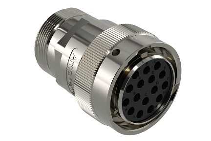 AHDM06-24-16SN-L005  16 Position Plug, Shell Size 24, Socket, Normal Seal, Wide Thread Adapter, Backshell without Weep Holes.  Comparable to PN#  HD36-24-16SN-L005