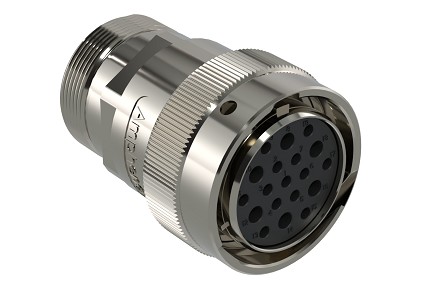 AHDM06-24-19SN-L005  19 Position Plug, Shell Size 24, Socket, Normal Seal, Wide Thread Adapter, Backshell without Weep Holes.  Comparable to PN#  HD36-24-19SN-L005