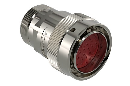 AHDM06-24-35PR-L005  35 Position Plug, Shell Size 24, Pin, Reduced Seal, Wide Thread Adapter, Backshell without Weep Holes.  Comparable to PN#  HD36-24-35PE-L005
