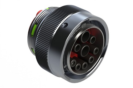 AHDM06-24-91SN  9 Position ISOBUS Plug, Size 24, Socket Contacts, Normal Diameter Seal,  Wide Thread Adapter (WTA). Comparable to PN# HDB36-24-91SN