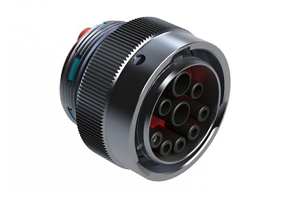 AHDM06-24-91SR  Size 24, 9 Position ISOBUS Plug, Socket Contacts, Reduced Diameter Seal, Wide Thread Adapter (WTA). Comparable to PN# HD36-24-91SE