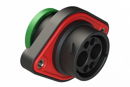 AHDP02-18-06PN-BRA 6 Positions, Sealed Panel Mount Receptacle, Pin, Shell Shell Size 18, Standard Arrangement, Normal Diameter Seal, Backshell Ring Adapter (Snap -on)