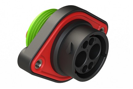 AHDP02-18-06PN-WTA  6 Positions,  Sealed Panel Mount Receptacle, Pin, Shell Size 18, Standard Arrangement, Normal Diameter Seal, Wide Thread Adapter