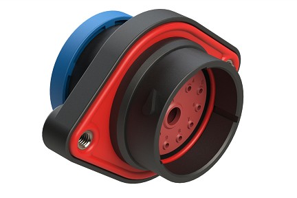 AHDP02-24-14PR-BRA  14 Position Panel Mount Receptacle, Pin, Shell Size 24, Backshell Ring Adapter