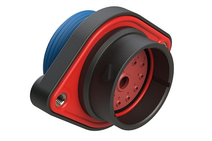 AHDP02-24-14PR-WTA  14 Position Panel Mount Receptacle, Pin, Shell Size 24, Wide Thread Adapter