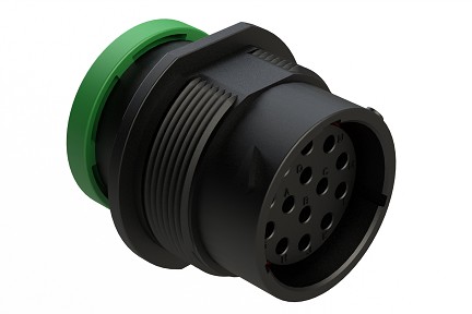 AHDP04-18-14SN-BRA  14 Positions, Receptacle, Socket, Shell Size 18, Reversed Arrangement, Normal Diameter Seal, Backshell Ring Adapter (Snap-on). Comparable to PN# HDP24-18-14SN-L017