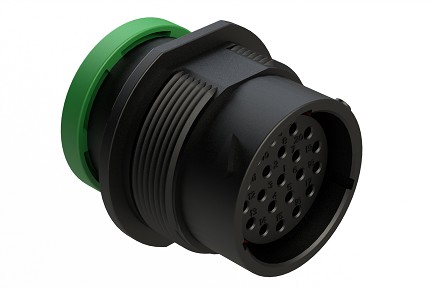 AHDP04-18-21SN-BRA  21 Positions, Receptacle, Socket, Shell Size 18, Reversed Arrangement, Normal Diameter Seal, Backshell Ring Adapter (Snap-on). Comparable to PN# HDP24-18-21SN-L017