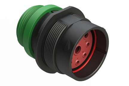 AHDP04-24-09PN-STA  9 Position Receptacle, Pin, Shell Size 24, Normal Diameter Seal (Green Adapter), Small Thread Adapter.  Comparable to PN#HDP24-24-9PN-L015