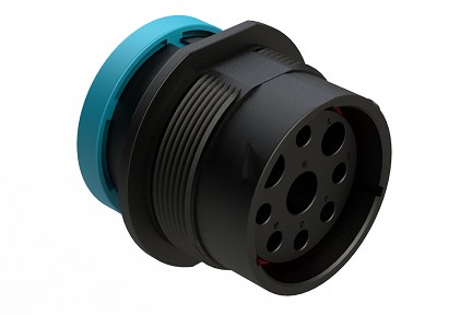 AHDP04-24-09SR-BRA  9 Positions, Receptacle, Socket, Shell Size 24, Reduced Diameter Seal, Backshell Ring Adapter. Comparable to PN# HDP24-24-9SE-L017