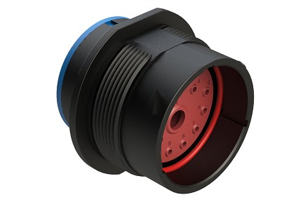 AHDP04-24-14PR-SRA  14 Position Receptacle, Pin, Shell Size 24, Reduced Diameter Seal (Blue), Smooth Ring Adapter.  Comparable to PN# HDP24-24-14PE