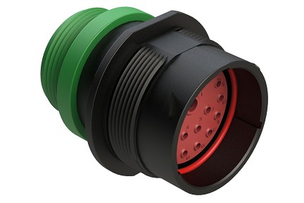 AHDP04-24-18PN-STA  18 Position Receptacle, Pin, Shell Size 24, Normal Diameter Seal (Green), Small Thread Adapter.  Comparable to PN# HDP24-24-18PN-L015