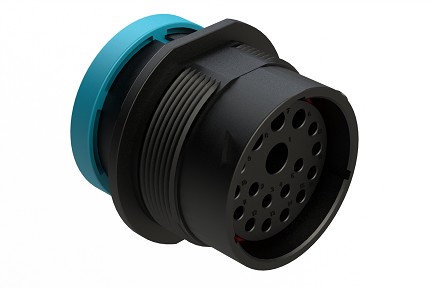 AHDP04-24-18SR-BRA  18 Positions, Receptacle, Socket, Shell Size 24, Reversed Arrangement, Reduced Diameter Seal, Backshell Ring Adapter (Snap -on). Comparable to PN# HDP24-24-18SE-L017