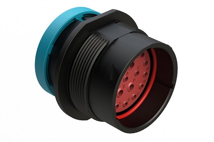 AHDP04-24-21PR-BRA  21 Positions, Receptacle, Pin, Shell Size 24, Standard Arrangement, Reduced Diameter Seal, Backshell Ring Adapter  (Snap -on). Comparable to PN# HDP24-24-21PE-L017