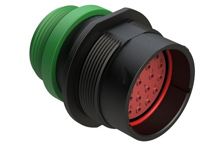 AHDP04-24-23PN-STA  23 Position Receptacle, Pin, Shell Size 24, Normal Diameter Seal (Green), Small Thread Adapter.  Comparable to PN# HDP24-24-23PN-L015
