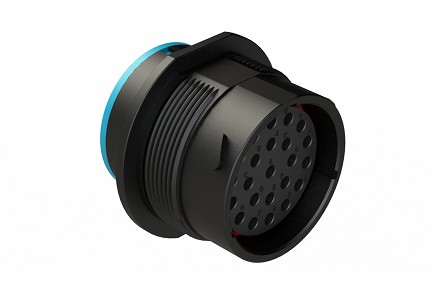AHDP04-24-23SR-SRA  23 Position Receptacle, Socket, Shell Size 24, Reduced Diameter Seal (Blue), Smooth Ring Adapter. Comparable to PN# HDP24-24-23SE