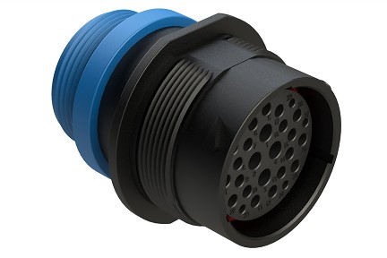 AHDP04-24-29SR-STA  29 Position Receptacle, Socket, Reduced Diameter Seal (Blue), Small Thread Adapter.  Comparable to PN# HDP24-24-29SE-L015