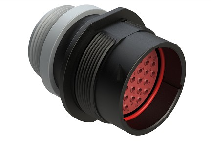 AHDP04-24-31PT-STA  31 Position Receptacle, Pin, Shell Size 24, Thin Diameter Seal (Grey), Small Thread Adapter.  Comparable to PN# HDP24-24-31PT-L015