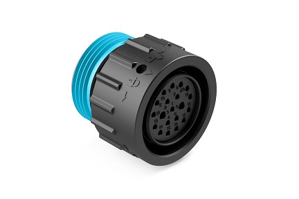 AHDP06-18-20SR-WTA  20 Position Plug, Socket, Shell Size 18, Reduced Diameter Seal (Blue), Wide Thread Adapter. Comparable to PN# HDP26-18-20SE-L024