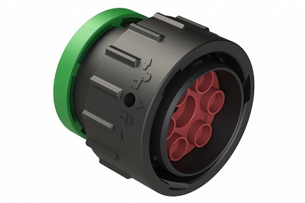 AHDP06-24-07PN-BRA  7 Positions, Plug, Pin, Shell Size 24, Reversed Arrangement, Normal Diameter Seal, Backshell Ring Adapter (Snap -on)