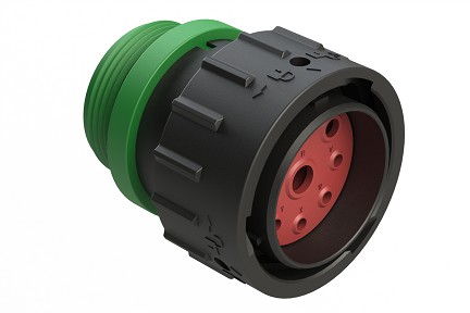 AHDP06-24-09PN-STA  9 Position Plug, Pin, Shell Size 24, Normal Diameter Seal (Green Adapter), Small Thread Adapter.  Comparable to PN#HDP26-24-9PN-L015