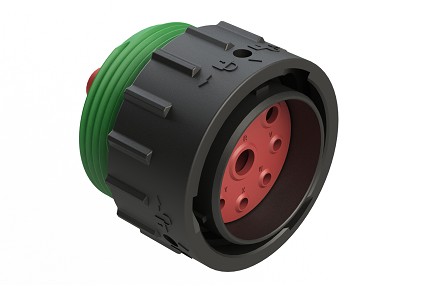 AHDP06-24-09PN-WTA  9 Position Plug, Pin, Shell Size 24, Normal Diameter Seal (Green Adapter), Wide Thread Adapter.  Comparable to PN#HDP26-24-9PN-L024
