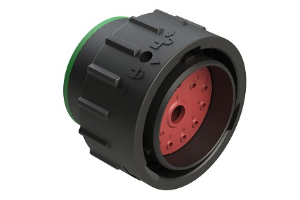 AHDP06-24-14PN-SRA  14 Position Plug, Pin, Shell Size 24, Normal Diameter Seal (Green), Smooth Ring Adapter.  Comparable to PN# HDP26-24-14PN
