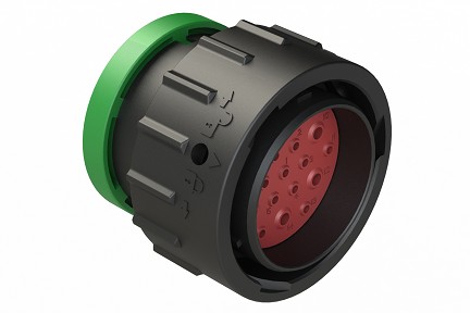 AHDP06-24-19PN-BRA  19 Positions, Plug, Pin, Shell Size 24, Reversed Arrangement, Normal Diameter Seal, Backshell Ring Adapter (Snap -on). Comparable to PN# HDP26-24-19PN-L017
