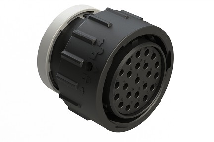 AHDP06-24-23ST-BRA  23 Position Plug, Socket, Shell Size 24, Plastic, Thin Diameter Seal, Backshell Ring Adapter.  Comparable to PN# HDP26-24-23ST-L017