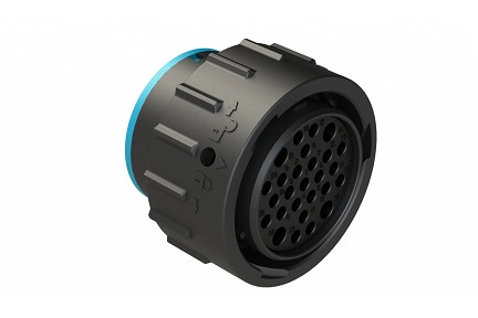 AHDP06-24-27SR-SRA  27 Position Plug, Socket, Shell Size 24, Reduced Diameter Seal (Blue), Smooth Ring Adapter
