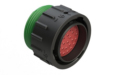 AHDP06-24-33PN-WTA  33 Position Plug, Shell Size 24, Plug, Pin, Shell Size 24, Plastic, Normal Diameter Rear Seal, Wide Thread Adapter WTA (Green).  Comparable to PN#