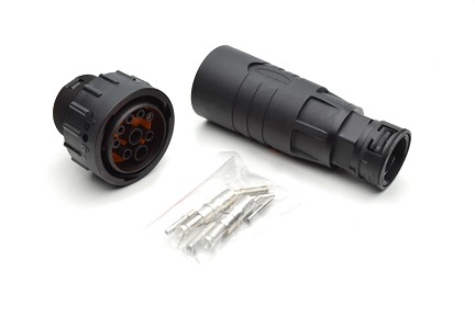 AHDP06-24-91S-BS3-K16M  Isobus connector with conduit adapter NW23, Kit incl. Contacts (2x VN 02 036 0028 6 ; 2x AT62-203-12141; 4x AT62-201-16141)