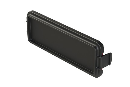 AIPXE-5X650BP-01  Blank Header Plate, Black, Thermoplastic.  Use with Armor IPX™ PCB Large Enclosures