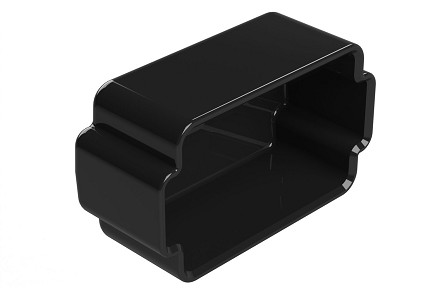 AT12P-DC-BK  12 Position, Protective Cap, Receptacle, AT Series™, Black.  Comparable to PN# DT12P-DC-BK