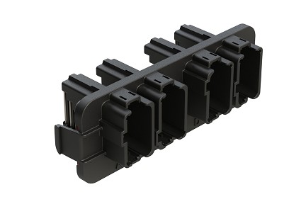 AT13-24PAB-BM03  24 Position (2X12) Receptacle Header, Size 16 Contacts,  Keyed A B, Tin Plating, Black.  Use with Armor IPX ™ Large Enclosures, AT Connectors.  Comparable to PN# DT13-24PAB-R015