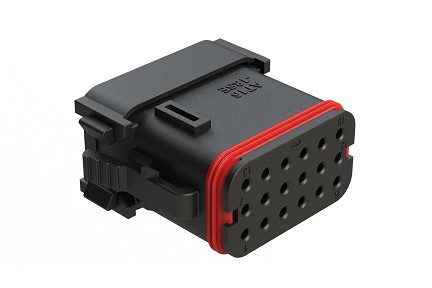 AT16-18SE-K004  18-Way Plug with Wedgelock and End Cap Included, Keyed E. Comparable to PNs# DT16-18SE-K004, 934457151