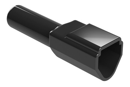 AT3P-BT-BK  Boot (Backshell) for 3-way Receptacle, Black. Comparable to PN# DT3P-BT-BK