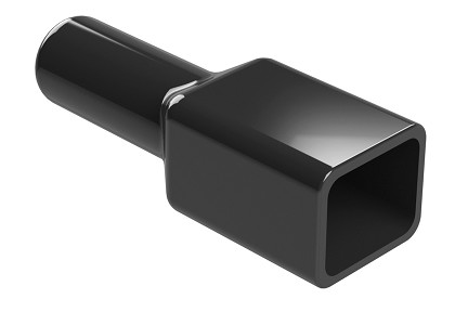 AT4P-BT-BK  Boot (Backshell) for 4-way Receptacle, Black. Comparable to PN# DT4P-BT-BK