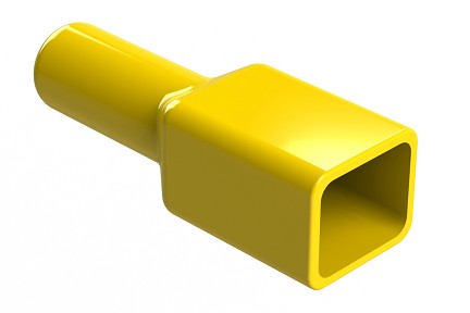 AT4P-BT-YW  Boot (Backshell) for 4-way Receptacle, Black. Comparable to PN# DT4P-BT-YW