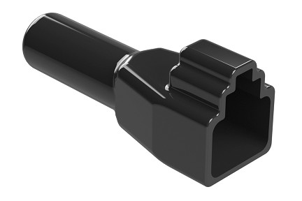 AT4S-BT-BK  Boot (Backshell) for 4-way Plug, Black. Comparable to PN# DT4S-BT-BK