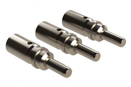 AT60-204-08141-16  Size 8 Machined Pin Contact, Nickel Plating, 60A, Wire Range 6AWG