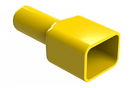 AT8P-BT-YW  Boot (Backshell) for 8-way Receptacle, Black. Comparable to PN# DT8P-BT-YW
