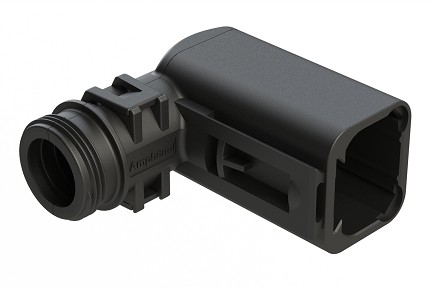 ATBS-238-0405  Backshell for 4 Position Receptacles, 90°. Cable Exit Designed for Corrugated Tube NW 6, 7.5 ,8.5 & 10. Enhanced Dovetail for Mounting Clips.  Comparable to PN# 1011-238-0405