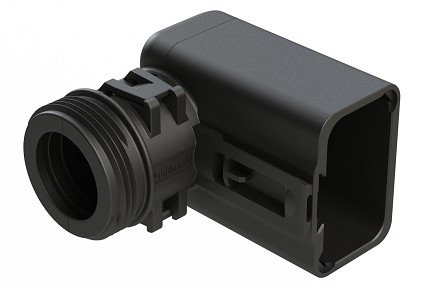 ATBS-250-1205  Backshell for 12 Position Receptacles, 90°.  Cable Exit Designed for Corrugated Tube NW 10, 13 & 17.  Comparable to PN# 1011-250-1205