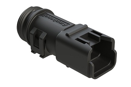ATBS-255-0205  2 Position Backshell, fits AT06-2S* Plugs, Internal Strain Relief.  Comparable to PN# 1011-255-0205