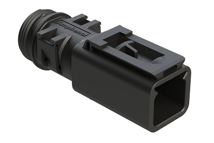 ATBS-257-0205  2 Position Backshell, fits AT04-2P* Receptacles, Internal Strain Relief, Enhanced Dovetail for Mounting Clips.  Comparable to PN# 1011-257-0205